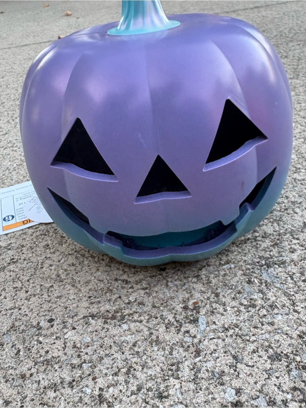 Teal & Purple Ombré LED light up pumpkin-NWT!